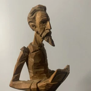 Real Spanish Ouro Artesania 576 Wood Handcarved Gentleman Sculpture Figurine - Picture 1 of 11