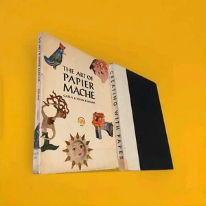Creating With Paper And The Art Of Paper Mache Two Vintage Art Books - Picture 1 of 7