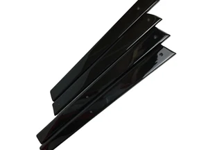 Classic Mini Wooden Gloss Piano Black Door Cappings | Set of 4 Front and Back - Picture 1 of 10