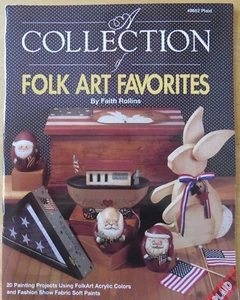 FAITH ROLLINS 1991 NOAH PATRIOTIC FLAGS SANTA ANGEL FOLK ART Painting Booklet - Picture 1 of 12