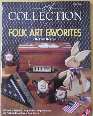 FAITH ROLLINS 1991 NOAH PATRIOTIC FLAGS SANTA  ANGEL FOLK ART Painting Booklet   - Image 1 of 4