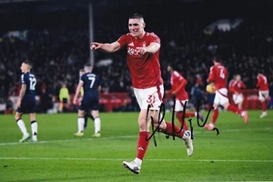 Football -Nikola Milenkovic - Hand Signed 12x8 Photograph -Nottingham Forest-COA - Picture 1 of 1