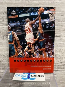 1997 Upper Deck Michael Jordan Memorable Moments Oversized Card 3.5x5 Journal - Picture 1 of 2