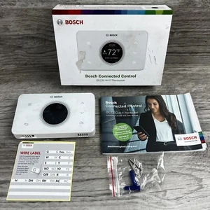 Bosch Connected BCC50 Wi-Fi Smart Thermostat TouchScreen, Alexa/Google, White - Picture 1 of 7