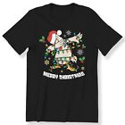 Dabbing Christmas Chicken Funny Gift Shirt Mens Ladies Kids Adult T-shirt
