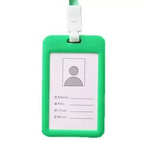 ID Badge Holder with Double-Sided Windows Plastic Vertical ID Card Holder Cover - Picture 1 of 32