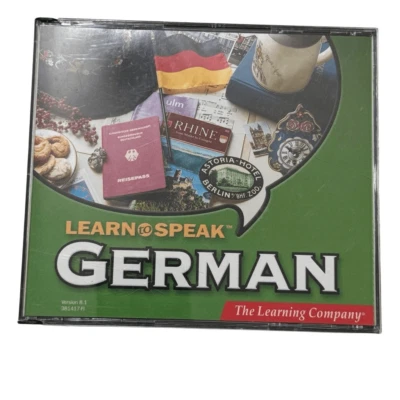 The Learning Company Learn to Speak German ( 4 CD ROM Set) - Image 1 of 4