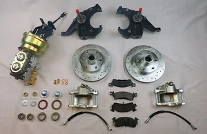 Chevrolet c10 Chevy truck front power disc brake conversion 6 lug stock height - Picture 1 of 3