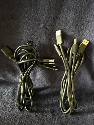 2x Display port to Dp Cable D-Port Male to Male 6' Cord & 2x Monitor Power Cords - Image 1 of 4