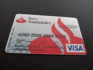 Brasil - Santander Bank - Visa - Expired Card - Picture 1 of 2