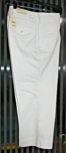 SIZE 10P EDDIE BAUER MERCER FIT WHITE CAPRI PANTS - Picture 1 of 3