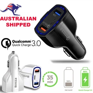 3 Port USB+Type-C Fast Charger Quick Car QC3.0 Adapter Cigarette Lighter Socket - Picture 1 of 7