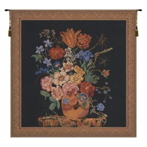 Terracotta Flowers Bouquet Verendael Still Life Woven Tapestry Wall Hanging - Picture 1 of 1
