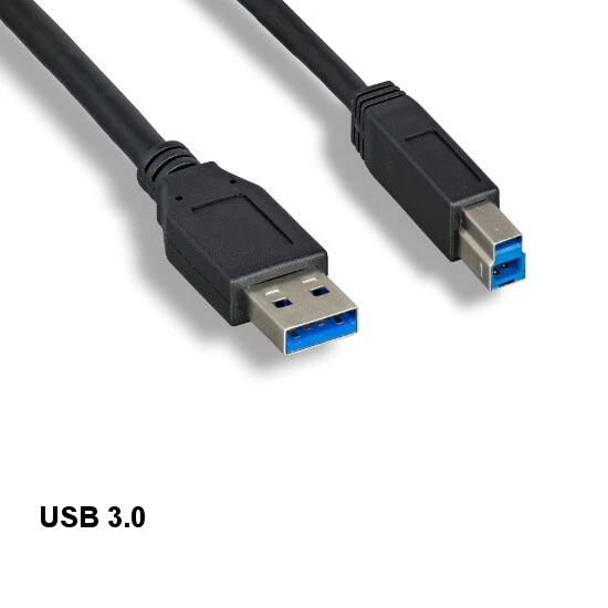 LOT 10pcs 15' Spuer Speed USB 3.0 A to B Cable 5Gbps Printer Scanner HDD Data - Image 1 of 1