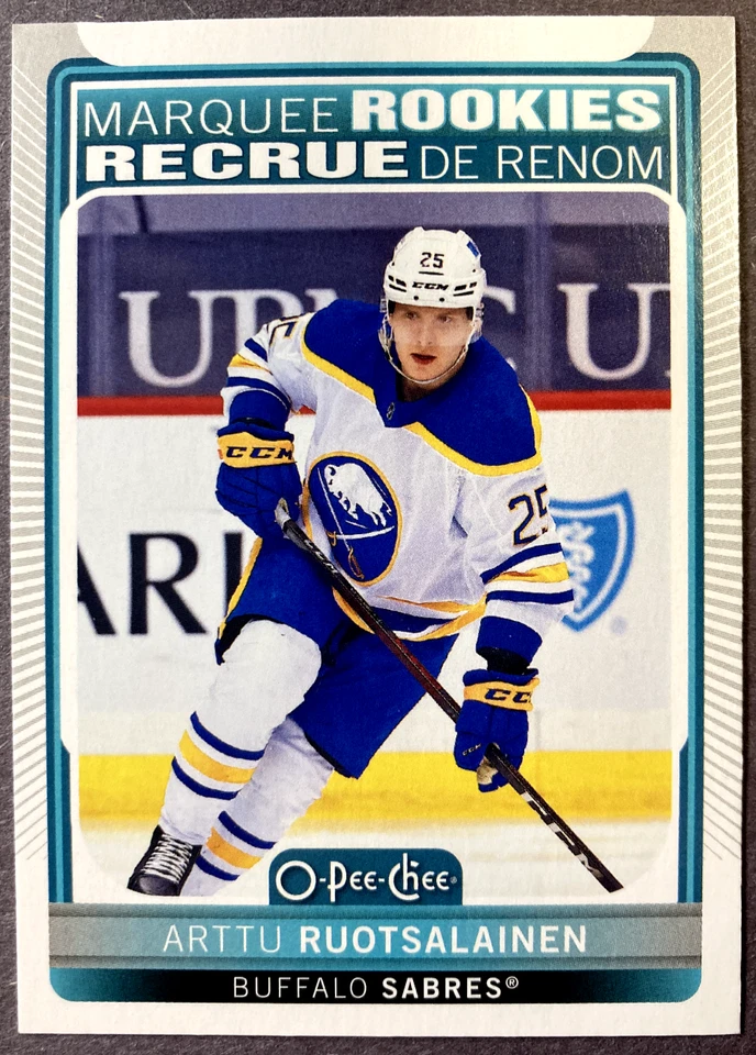 2021-22 O-Pee-Chee Marquee Rookies #521 Arttu Ruotsalainen Buffalo Sabres RC - Image 1 of 1