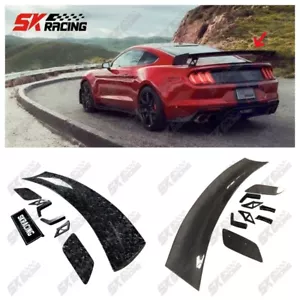 For Ford Mustang Shelby GT500 15-21 Track Pack Wing Carbon Fiber/Black Rear Wing - Picture 1 of 35
