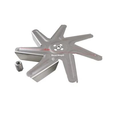 Ventola Girante 7 Pale con Dado Diametro 15 cm per Forno Bosch Siemens HBA63B222