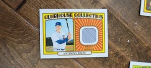 2021 TOPPS HERITAGE CLUBHOUSE COLLECTION RELIC JERSEY ANTHONY RIZZO CUBS CRR-AR - Picture 1 of 1