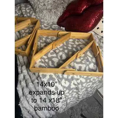 Lot of 2x bamboo gadget dock drawer organizers separators  - Image 1 of 4