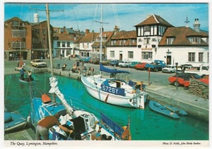 Hampshire; The Quay, Lymington PPC von J Hinde, unbenutzt, um 80er Jahre, Note Mini Clubman - Bild 1 von 2