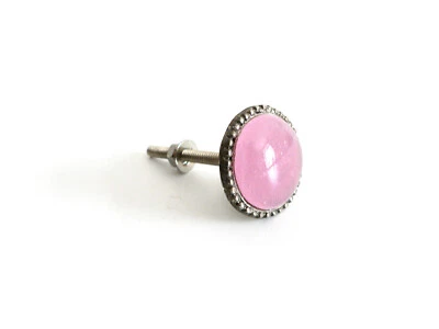 Knauf Glas Rosa Möbelgriff Knopf Türgriff Schubladengriff Möbelknopf Griff 3 cm - Bild 1 von 4