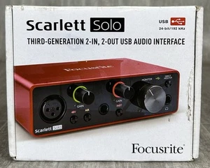 Focusrite Scarlett Solo 3rd Generation - New Open Box - Picture 1 of 15