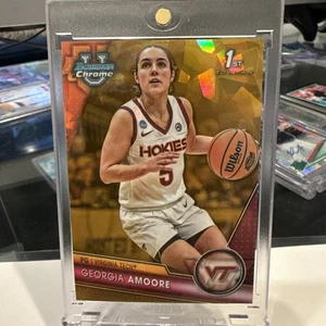 2024 Bowman Chrome U Sapphire Georgia Amoore Gold #/50 1st Bowman 🔥 Mystics - Picture 1 of 4