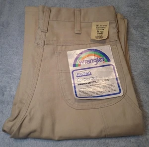 Vintage Wrangler Student Carpenter Utility Pants 26x34 Deadstock NWT Made in USA - Picture 1 of 12