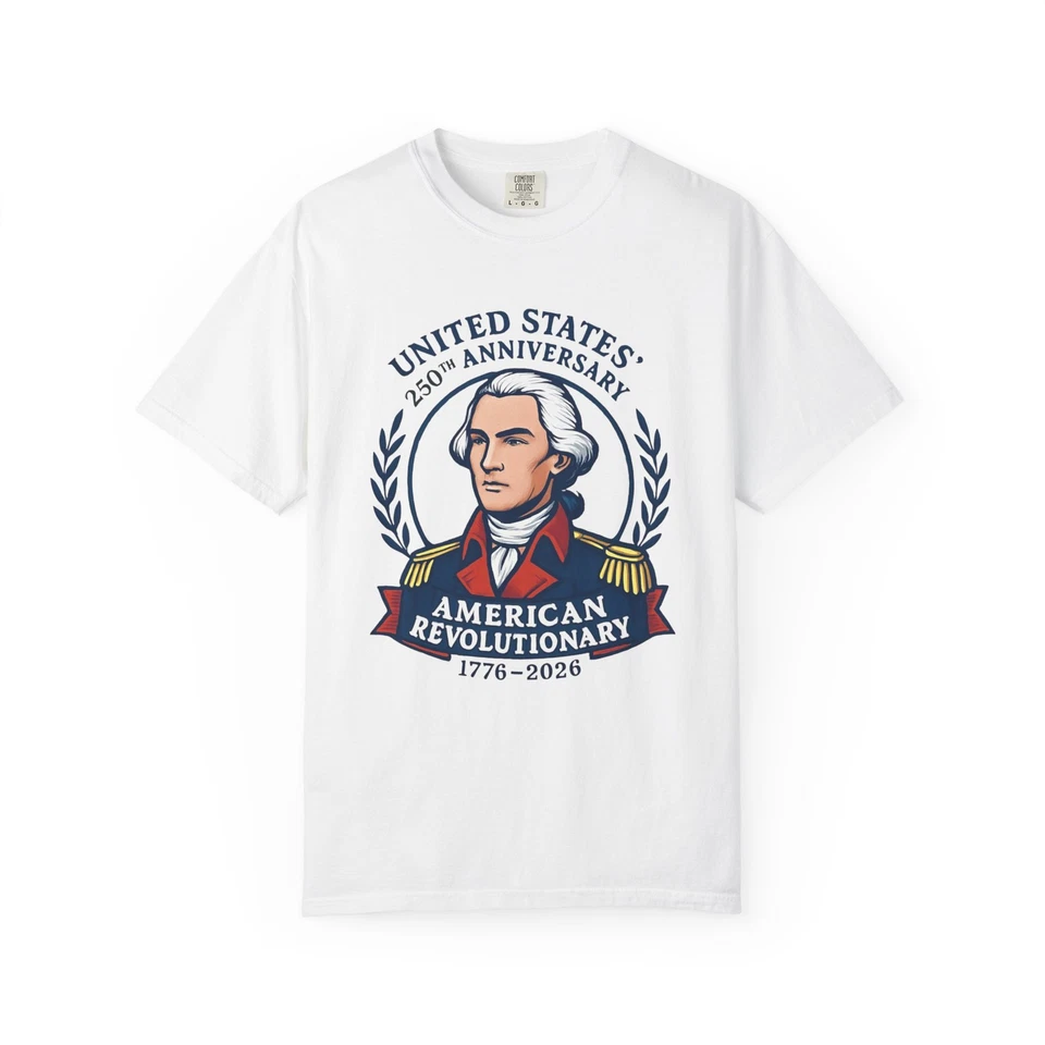 Camiseta Revolucionaria Americana | USA 250 Aniversario Independencia 1776-2026 Foto 1 de 1