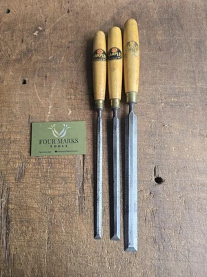 Marples Paring Chisels Job Lot Boxwood Handles  - Image 1 of 4