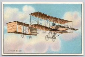 TUCK Voisin Biplane Aviation Series 406 Unposted DB Postcard (KDH052) - Picture 1 of 2