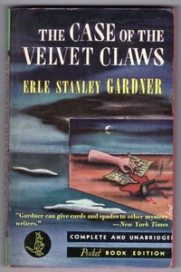Case of the Velvet Claws E. Stanley Gardner 1940 1st Paperback Pocket Books #73 - Picture 1 of 3