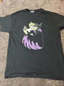 Disney Villains T-Shirt schwarz Grafik Gr. M Unisex Erwachsene Kurzarm maeficen - Bild 1 von 8
