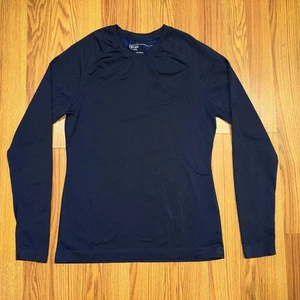 Camisa FIGS Salta Sin Costuras Manga Larga Exfoliante Para Mujer M Azul Marino Elastizada Activa - Imagen 1 de 9