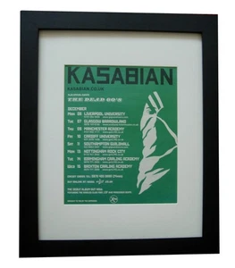 KASABIAN+Club Foot+TOUR+POSTER+AD+FRAMED RARE 2004 ORIGINAL+EXPRESS WORLD SHIP - Picture 1 of 8