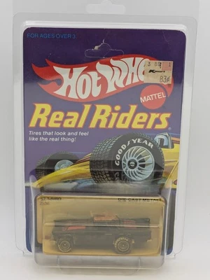 Vintage Hot Wheels 1983 Real Riders '57 T-Bird Black Grey Hubs Unopened 2536 - Image 1 of 4