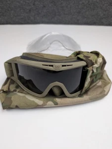 Revisione SWDG Occhiali Sole Vento e Polvere APEL Z87 Grigio Ballistico Lenti Trasparenti Kit - Foto 1 di 4