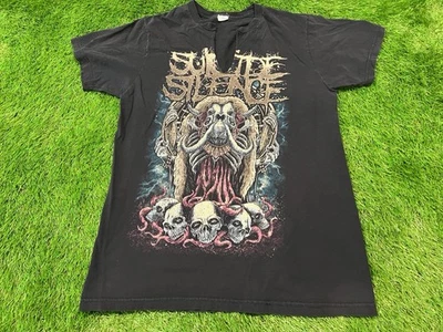 Camiseta de Colección Y2K Suicide Silence Rara Calavera Cuchillo de Metal - Talla GRANDE (delgada) Foto 1 de 4
