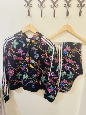 Farm Rio Adidas Poisonous Garden Crop Hoodie and Track Pants Set - Image 1 of 4