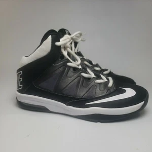 Nike 599288-001 Black White High Top  Stutter Step Boy's Sneakers Size 6Y  - Picture 1 of 11