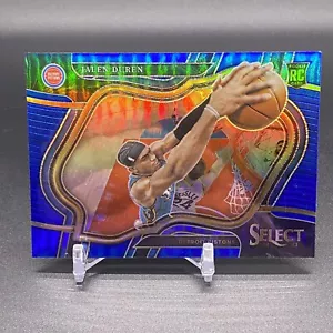 Blue Prizm! 🚨2022-23 Select Courtside Jalen Duren RC Detroit Pistons Rookie 286 - Picture 1 of 2