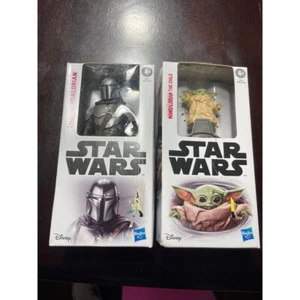 Juego de figuras coleccionables Star Wars The Mandalorian Grogu y Mando - Imagen 1 de 2