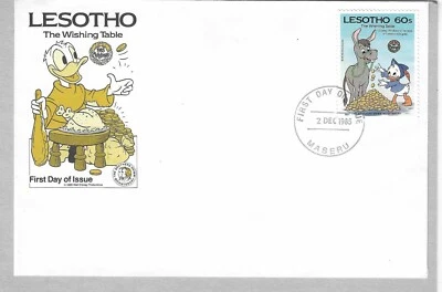 Lesotho 1985 Disney FDC  - The Wishing Table - DI 5370 - Image 1 of 2