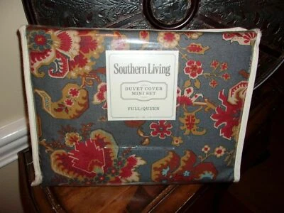 Nuevo en Paquete Juego de Funda Nórdica Southern Living Serafina Azul Floral Completo/Queen 3 piezas Foto 1 de 3