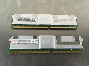 2x Hynix 1GB 2Rx8 PC2-5300F-555-11 Server Workstation ECC Memory - Picture 1 of 2