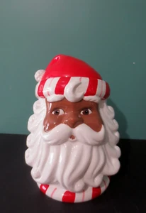 POTTERY BARN KIDS - Neu SCHWARZ SANTA Form Keksdose - 10 1/2" hoch - 4 Pfund - Bild 1 von 11