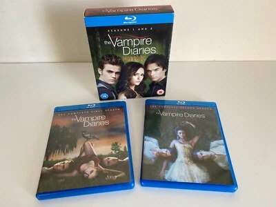 The Vampire Diaries Season 1 & 2 Blu Ray -  Boxset - VGC - Complete - Image 1 of 4