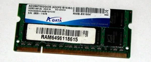 2 GB DDR2-RAM 200-pin SO-DIMM PC2-5300S 'ADATA AD2667002GOS' - Picture 1 of 2