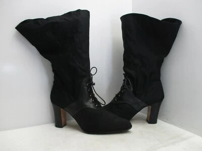 Walter Steiger Black High Heel Mid Calf Boots Womens Size 39.5 EUR  - Image 1 of 4