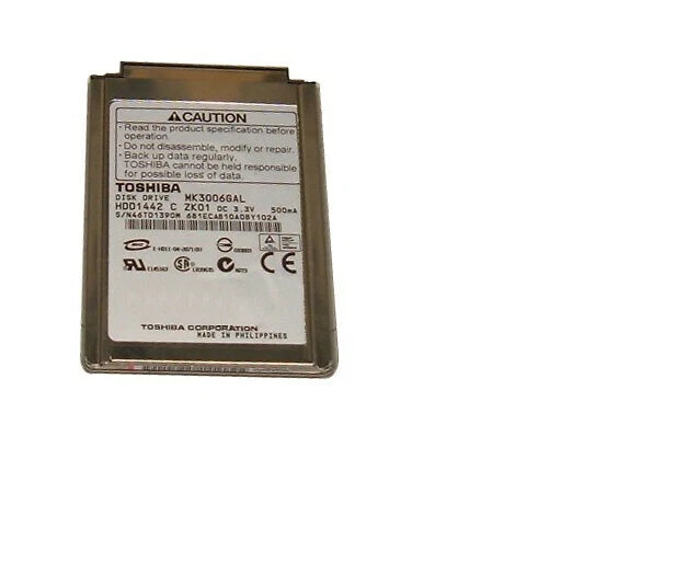 Toshiba MK3006GAL 30GB 1.8" Internal 4200RPM (HDD1442) HDD UDMA/66 4200RPM 2MB - Image 1 of 1